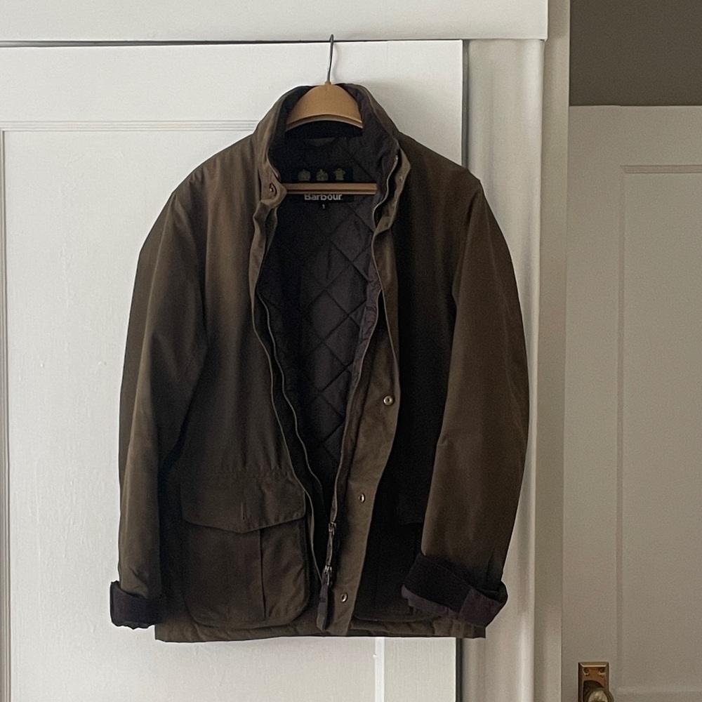 Barbour Olive Quilted Field Jacket